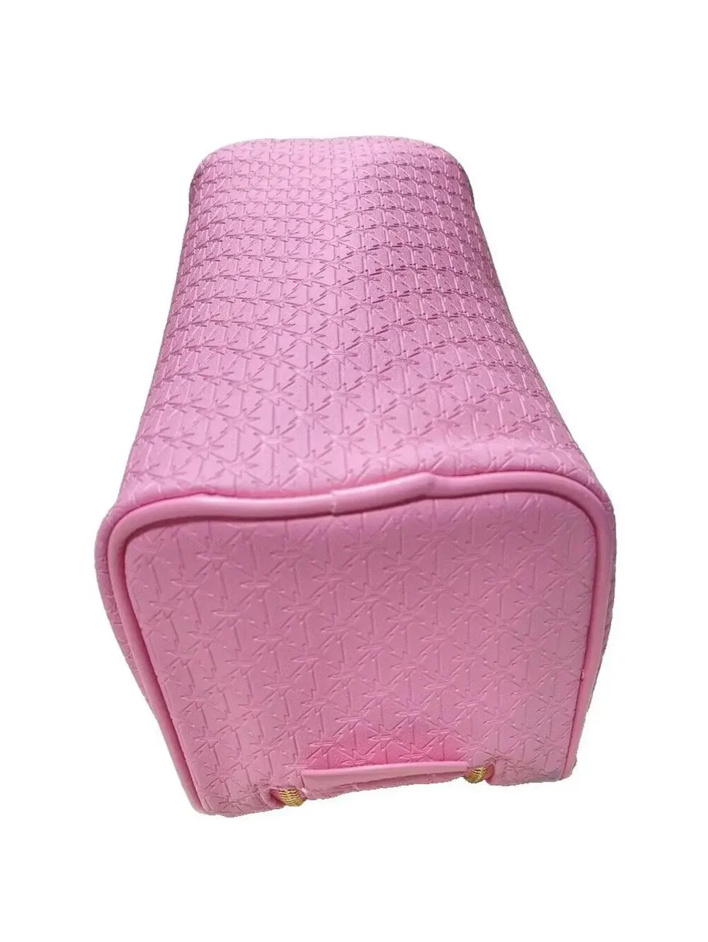 Large Pink Star Cosmetics Double Zip Makeup Bag, Pink, Big Travel Toiletry Carry